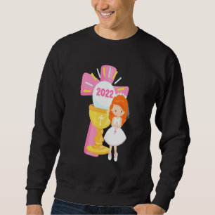 Sudadera 2022 Primer Chica de la Comunión Gown Cross Kids R