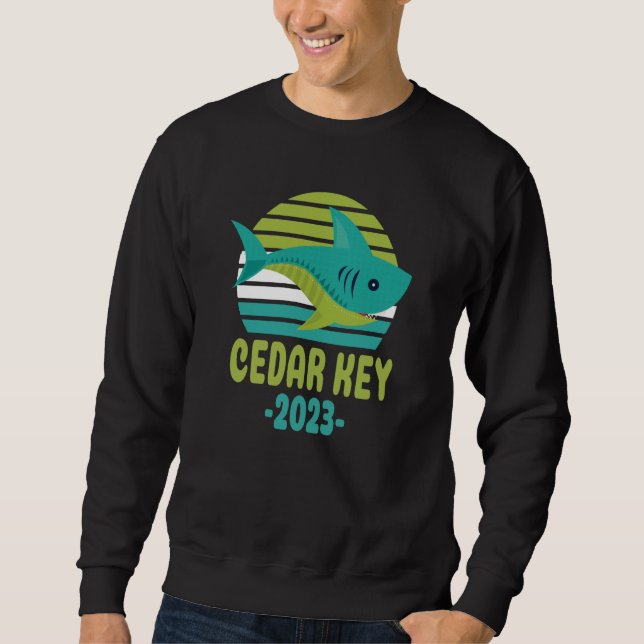 Sudadera 2023 Cedar Key Florida Shark (Anverso)