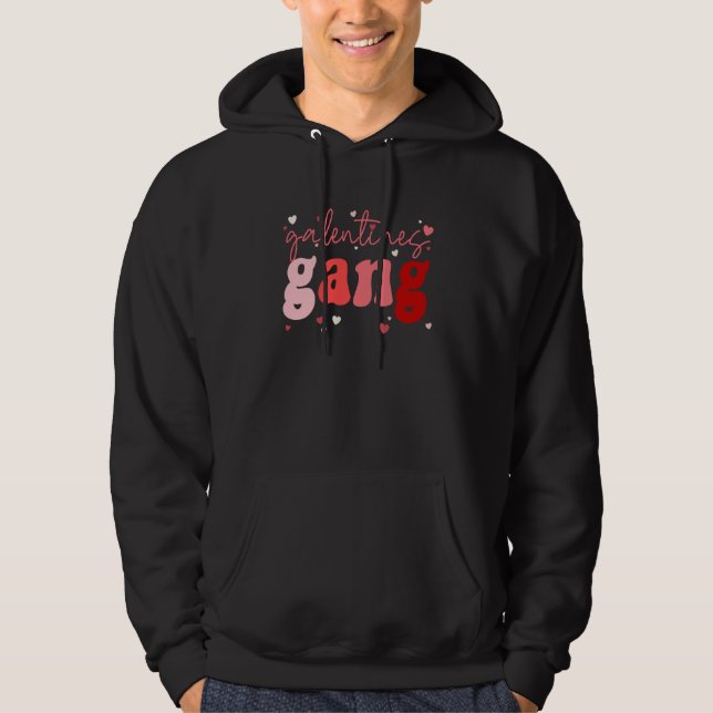 Sudadera 2023 Valentine's Day Galentines Gang Cute Retro (Anverso)