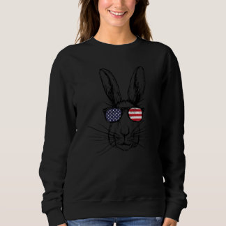 Sudadera 2023 Year Of the Rabbit Bunny Head American Flag V