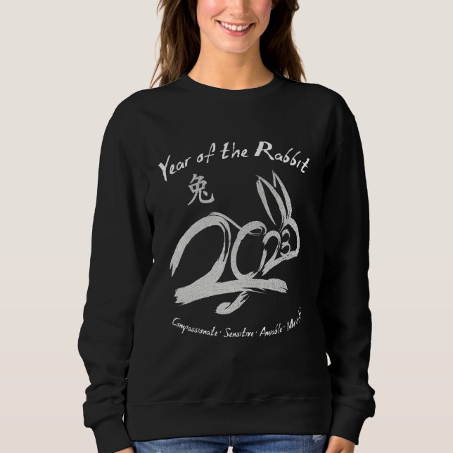 Sudadera 2023 Year Of the Rabbit Chinese Zodiac Chinese New (Anverso)
