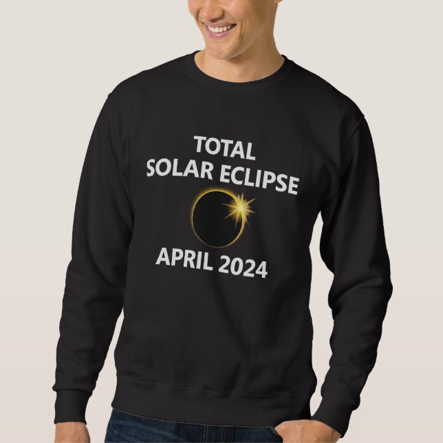 Sudadera 2024 April Solar Eclipse New Hampshire Maine Conne (Anverso)