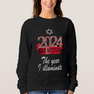 Sudadera 2024 Bar Mitzvah Cita la decoración festiva de col