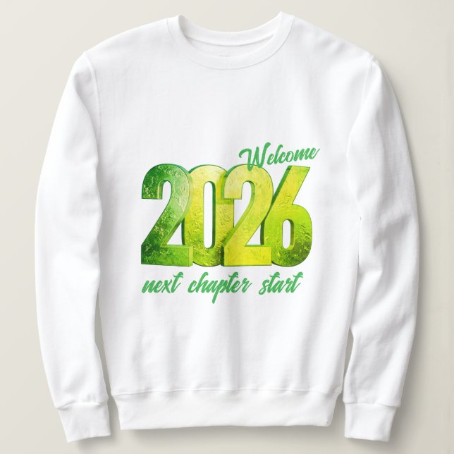 SUDADERA 2026 NEW YEAR WOMENS BASIC SWEATSHIRT (Anverso del diseño)