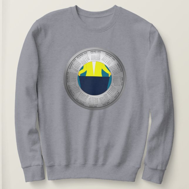 Sudadera 2026 Weight Loss Calendar Sweatshirt (Anverso del diseño)