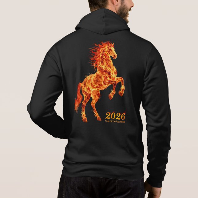 Sudadera 2026 Year of the Fire Horse (Reverso)
