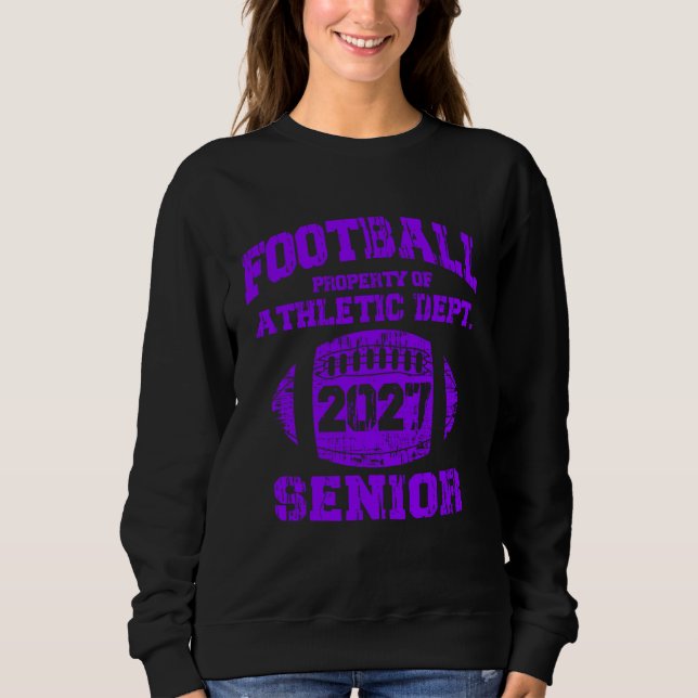Sudadera 2027 Senior High School Football College Team Grad (Anverso)