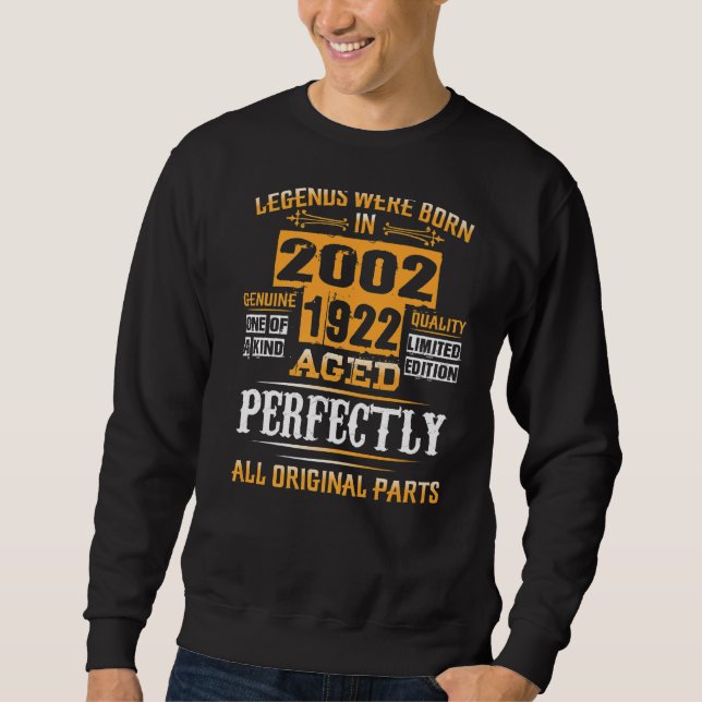 Sudadera 20.º Cumpleaños De Leyendas Nacidas En Julio De 20 (Anverso)