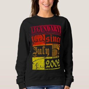 Sudadera 20.º Nacimiento Legendario Desde Julio De 2002 Ron