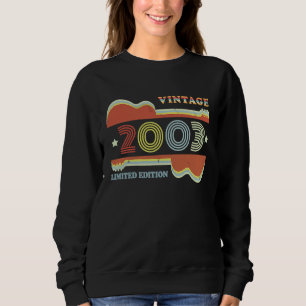 Sudadera 20.º natalicio Guitarra retro 2003 Decoración