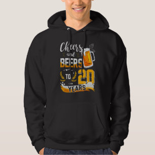 Sudadera 20 Alegres Y Cervezas A 20 Años Nacidos