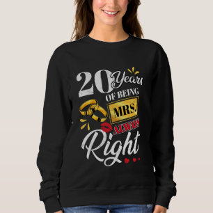 Sudadera 20 Años Siendo La Sra. Siempre Parejas Muy Gracios