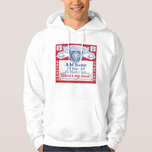 Sudadera 21 cumpleaños Añadir nombre , donde están mis bebi