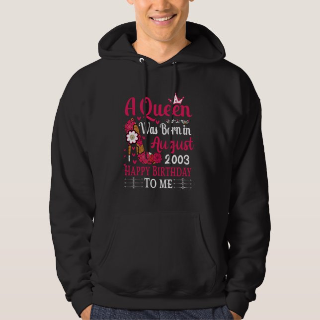 Sudadera 21 De Agosto Nació Una Reina (Anverso)