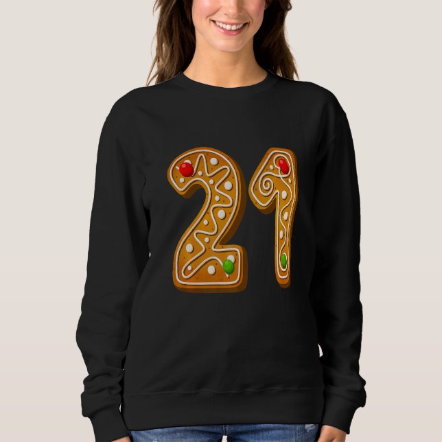 Sudadera 21 Navidades de capital más guapos Cookie número d (Anverso)