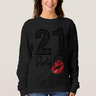 Sudadera 21 tripulantes Fiestas beben cerveza 21 años feliz