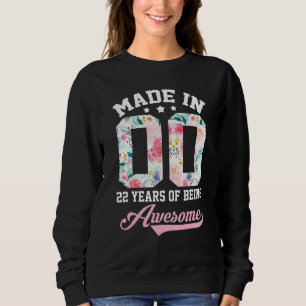 Sudadera 22.º Chica De Cumpleaños Para Chicas Adolescentes 