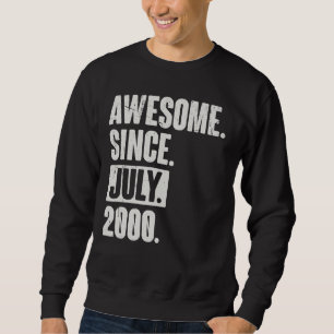 Sudadera 22 años de edad asombroso desde julio de 2009