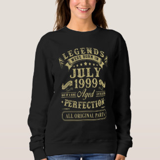 Sudadera 23.ª Leyenda De Cumpleaños Nacida En Julio De 1999