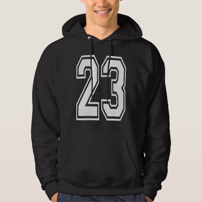 Sudadera 23.º número de la escuela de cumpleaños (Anverso)