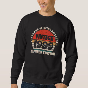 Sudadera 23 Años De Ser Impresionantes Hombres Retro Vintag