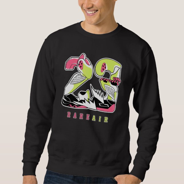 Sudadera 23 Corazón de goteo Limón 4s coincidentes (Anverso)