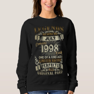 Sudadera 24º Cumpleaños De Leyendas Nacidas En Julio De 199
