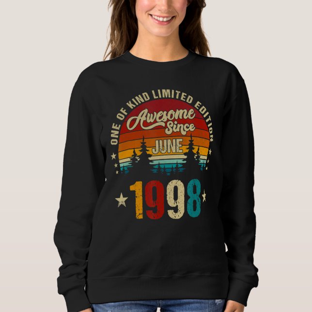 Sudadera 24º cumpleaños maravilloso desde junio de 1998 Épi (Anverso)