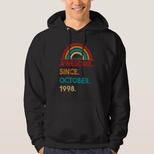 Sudadera 24 años de edad asombrosa desde octubre de 1998 24 (Anverso)