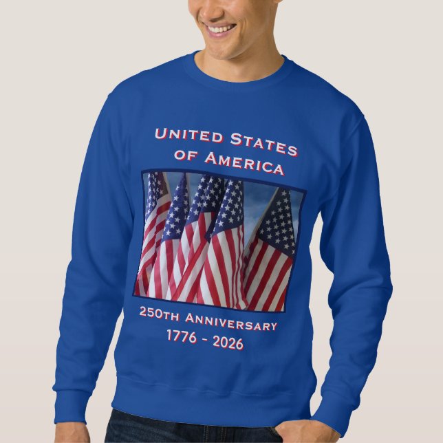 Sudadera 250° Aniversario de los EE.UU. Patriotic Blue (Anverso)