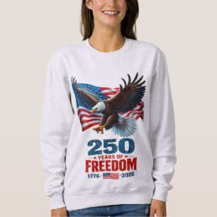 Sudadera 250 Años De Libertad Águila Patriótica Bandera Ame