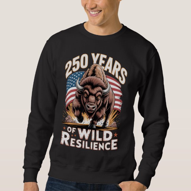 Sudadera 250 Years of Wild Resilience Bison (Anverso)