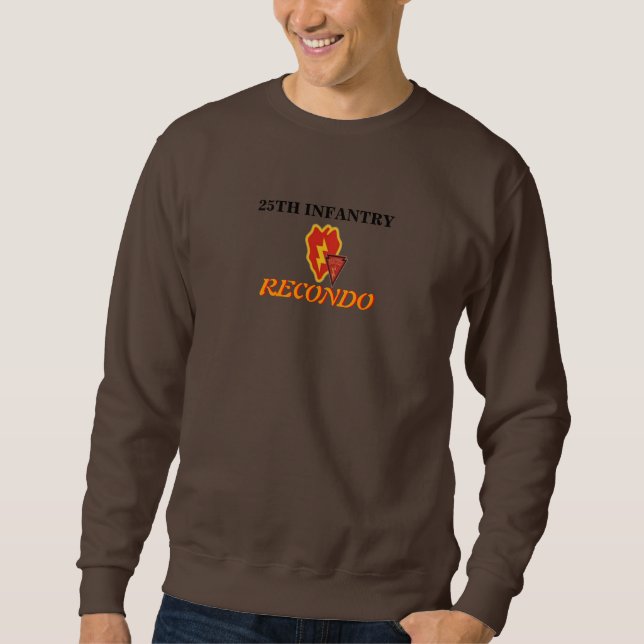 Sudadera 25to CAMISETA de la INFANTERÍA RECONDO (Anverso)