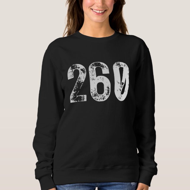 Sudadera 260 Area Code Fort Wayne IN Mobile Telephone Area  (Anverso)