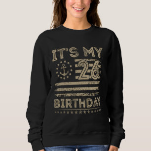 Sudadera 26.º cumpleaños Sailor American Nautical Sailing B