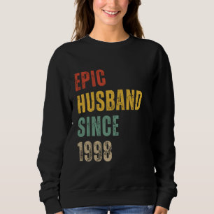 Sudadera 26° aniversario Boda para él desde 1998 Vintag