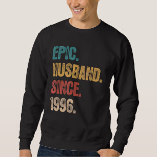 Sudadera 26 Aniversario De Su Esposo Épico Desde