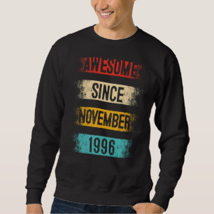 Sudadera 26 años de edad asombrosa desde noviembre de 1996