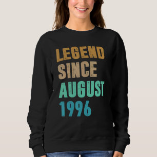 Sudadera 26 años de edad Leyenda desde agosto de 1996 Cumpl