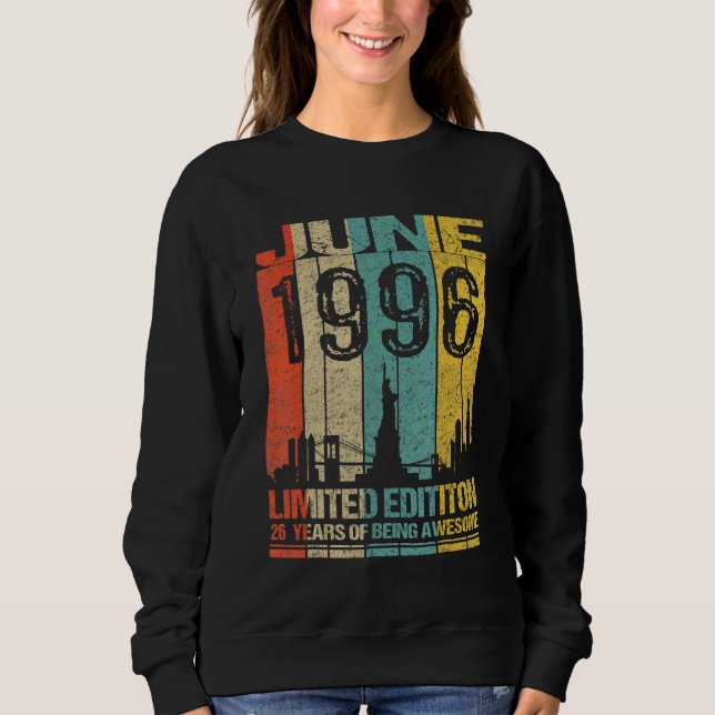 Sudadera 26 de junio de 1996 26 años de ser asombroso (Anverso)