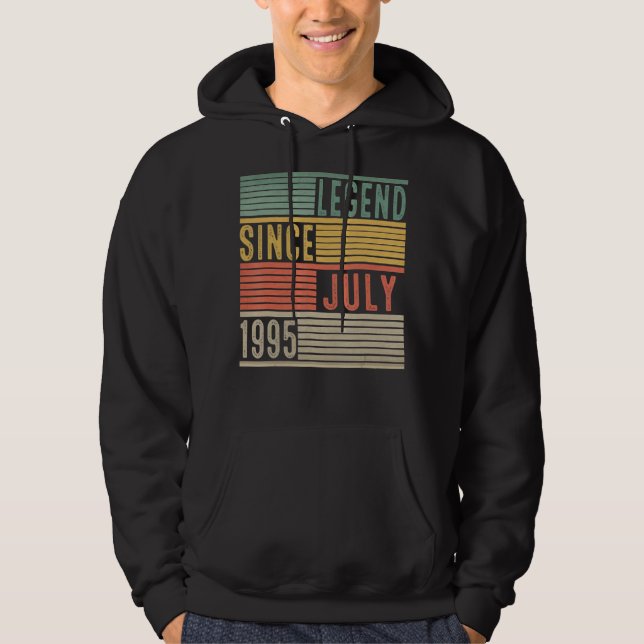 Sudadera 27.ª leyenda de cumpleaños desde julio de 1995 27  (Anverso)