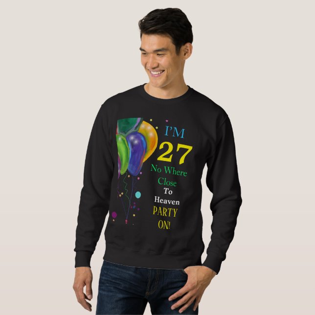 Sudadera 27.º deseo de cumpleaños (Anverso completo)