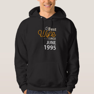 Sudadera 27° Aniversario del Boda Mejor Esposa Desde Junio