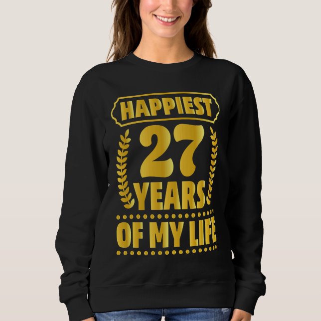 Sudadera 27th Anniversary  Parents Couples Husband Wife (Anverso)