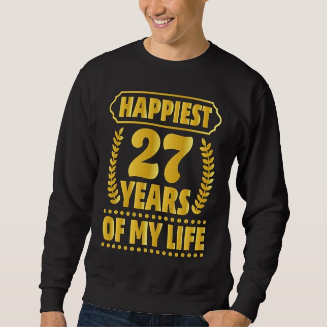 Sudadera 27th Anniversary  Parents Couples Husband Wife (Anverso)