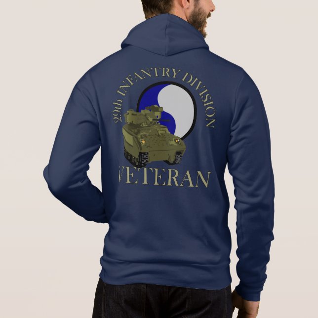 Sudadera 29.ª División de Infantería Veteran Hoodie (Reverso)