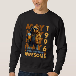 Sudadera 29.ª Leyenda del Oso de Cumpleaños Mayo 1996 29 Añ