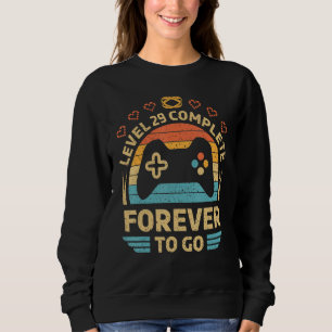 Sudadera 29.º aniversario de Boda Video Gamer Nivel 29 Comp