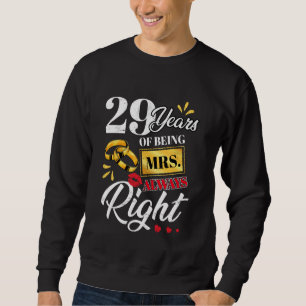 Sudadera 29 Años Siendo La Sra. Siempre Parejas Muy Gracios