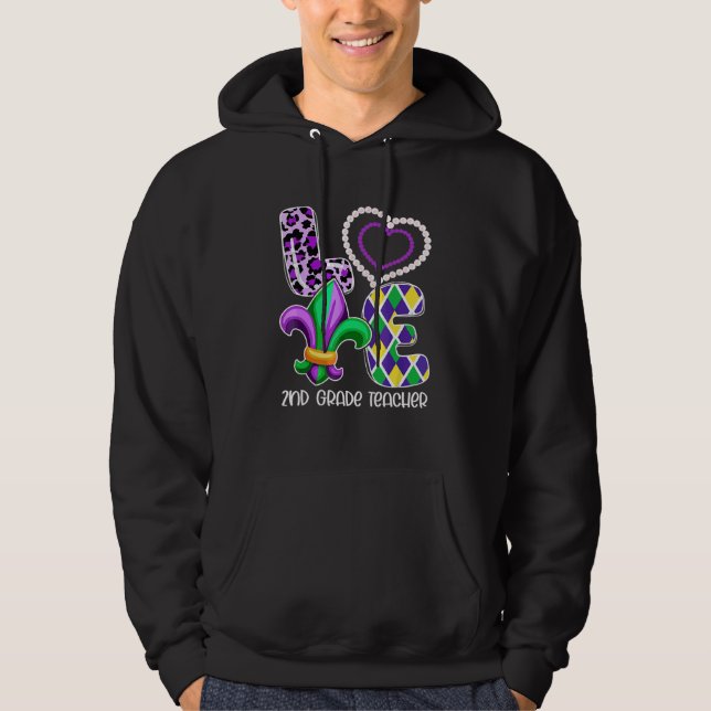 Sudadera 2.ª Maestra Pintada De Leopardo Que Amo Mar (Anverso)